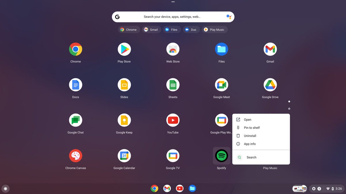 Dale un toque personal al escritorio de tu Chromebook