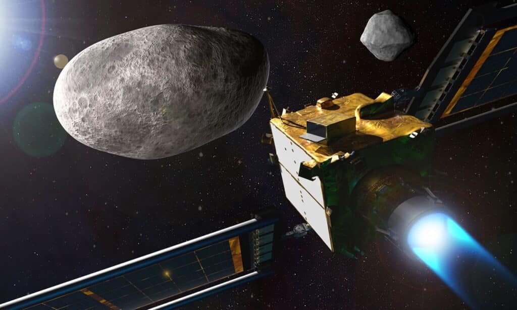 La NASA estrello una nave contra un asteroide para estudiar a futuro e1664456289576