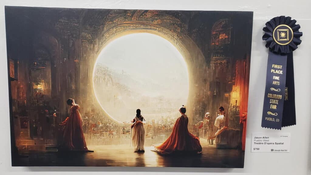 Obra de arte generada por IA se quedo con el primer puesto en concurso
