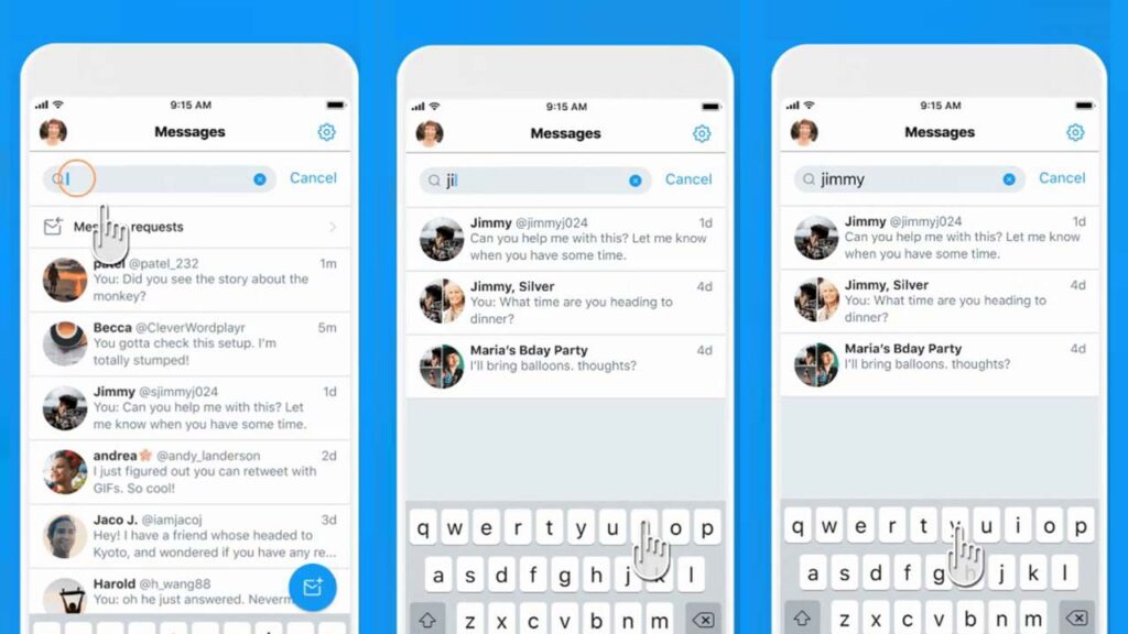 Buscar DM Twitter