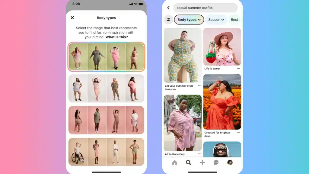 Impulsando la diversidad corporal en Pinterest