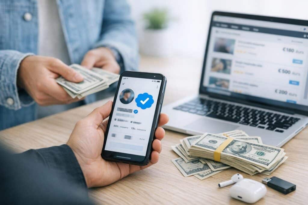 cuentas verificadas mercado negro