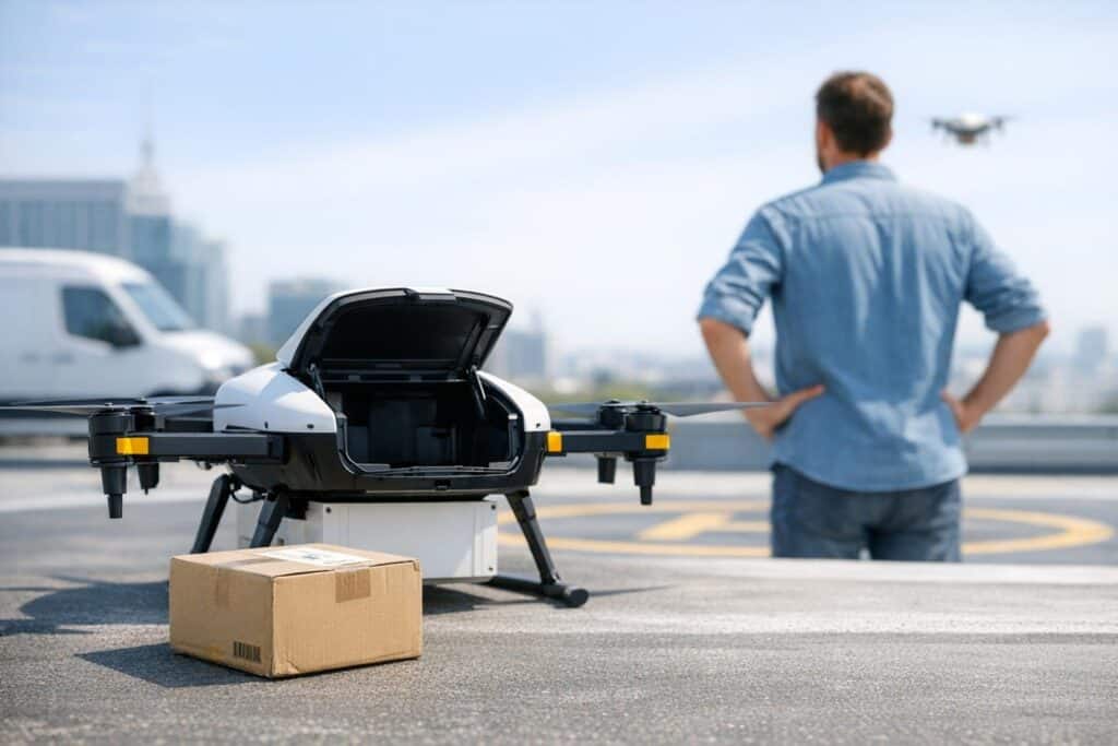 drones reparto realidad