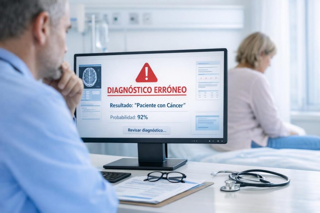 IA error medico responsabilidad