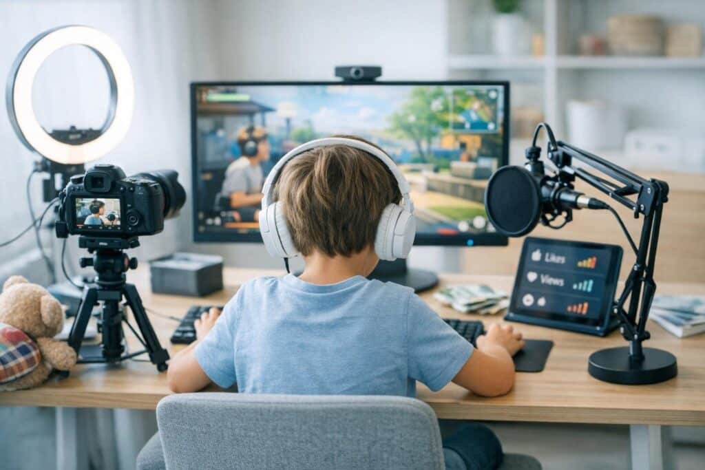 ninos youtubers trabajo digital