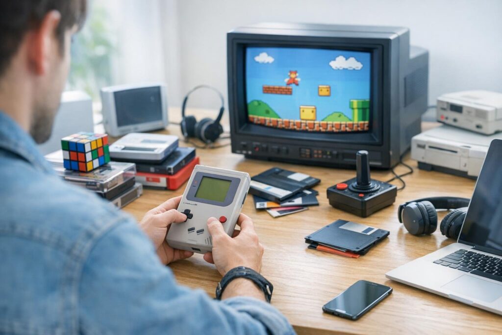 nostalgia digital retro tecnologia