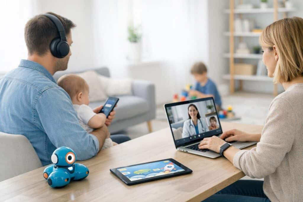 tecnologia paternidad crianza